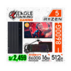 COMPUTADORA GAMER RYZEN 5 8600G + MONITOR 24” + COMBO GAMER